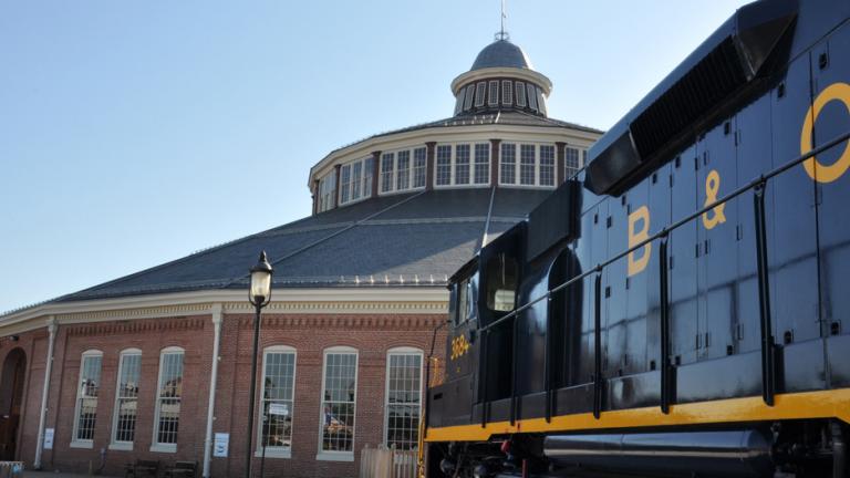 B&O Railroad Museum Roundhouse and Train