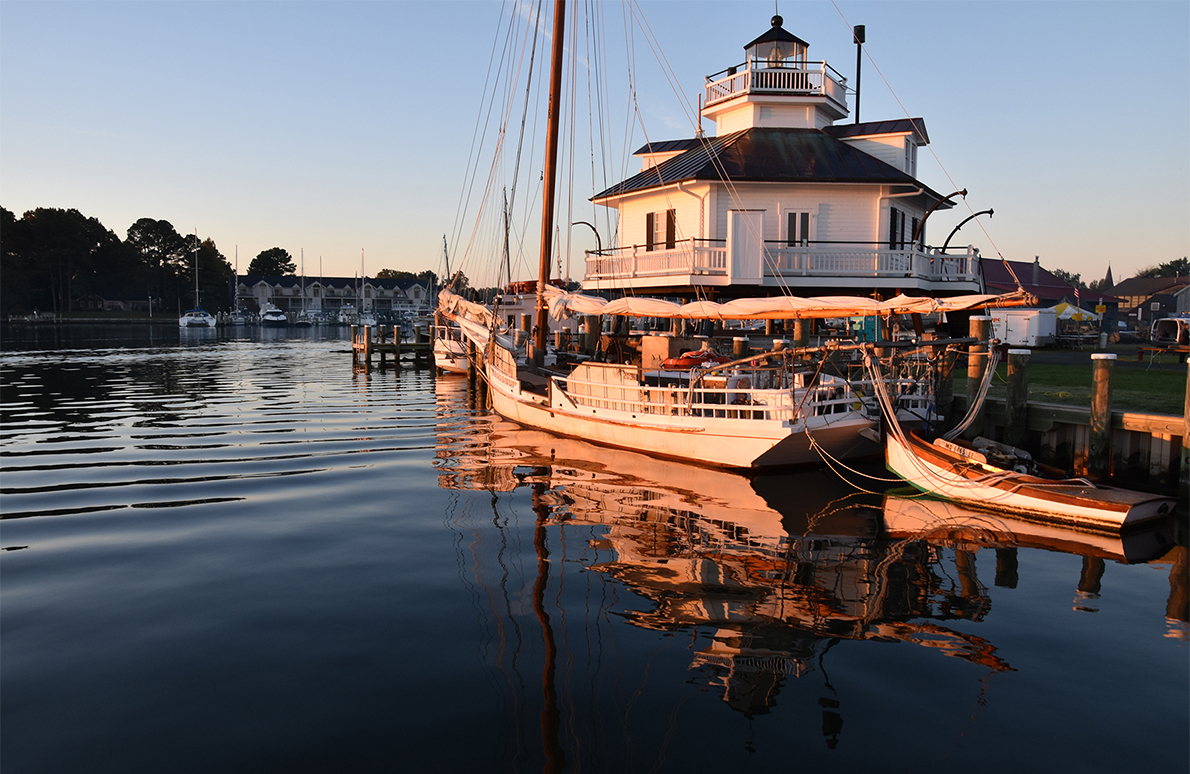 Lighthouse and boats