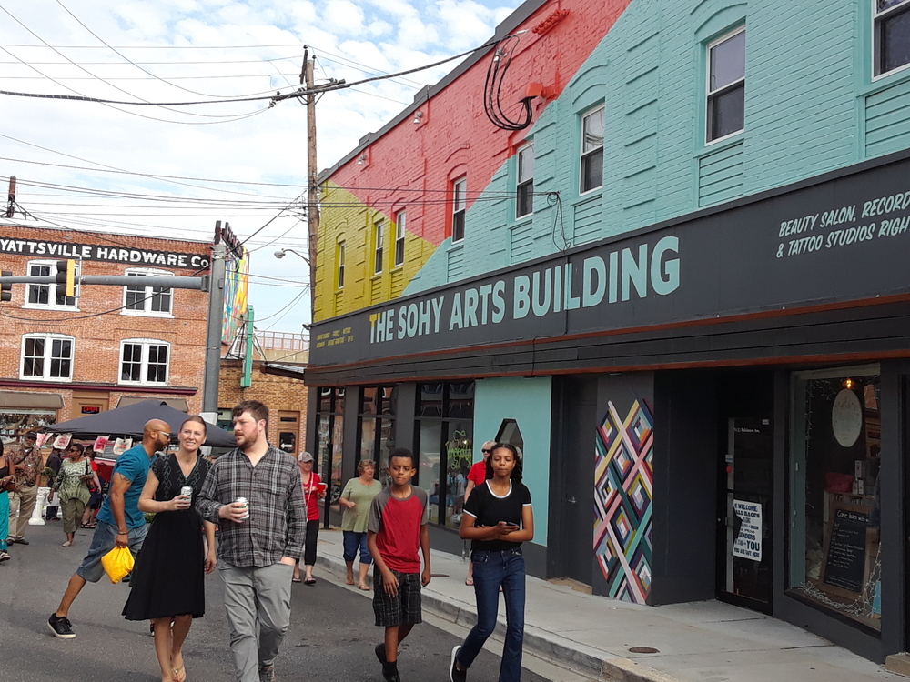 Shopping downtown Hyattsville