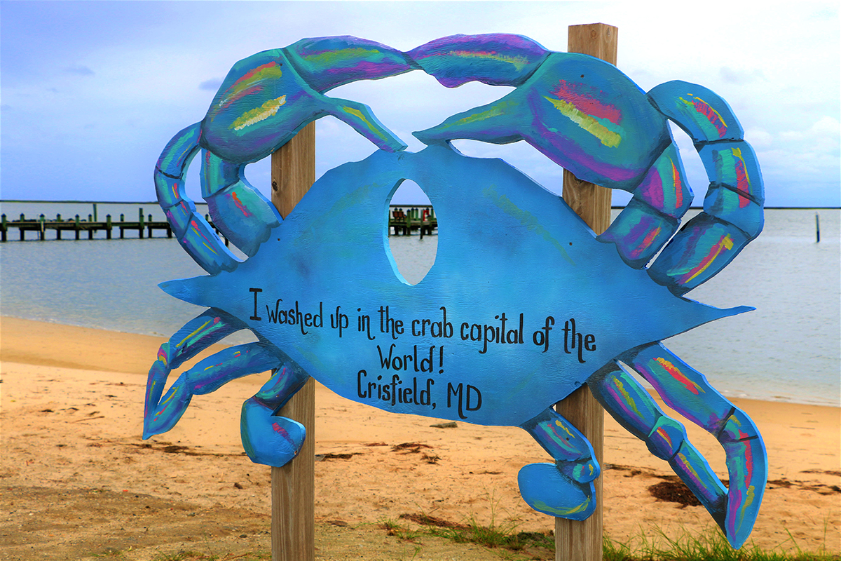 Crab Capital of the World sign - Crisfield