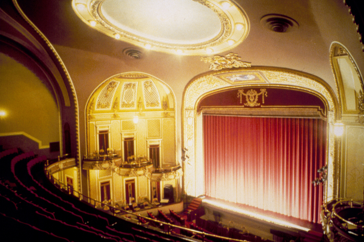 Picture of the stage at the Maryland Theater