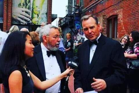 Reporter, filmmaker, and Tom Riford 