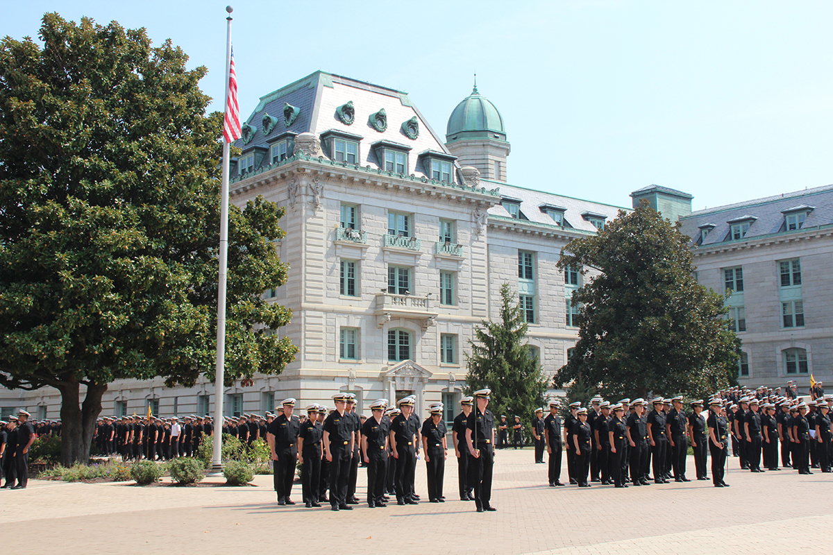 United States Naval Academy Plebes in formation