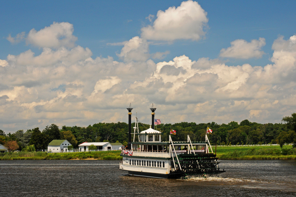 Cruises with the Choptank Riverboat Company explore the beautiful river that served as an escape route for freedom seekers via steamboat. 