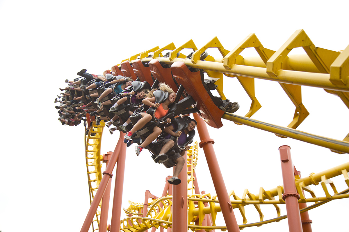 Roller Coaster ride at Six Flags America