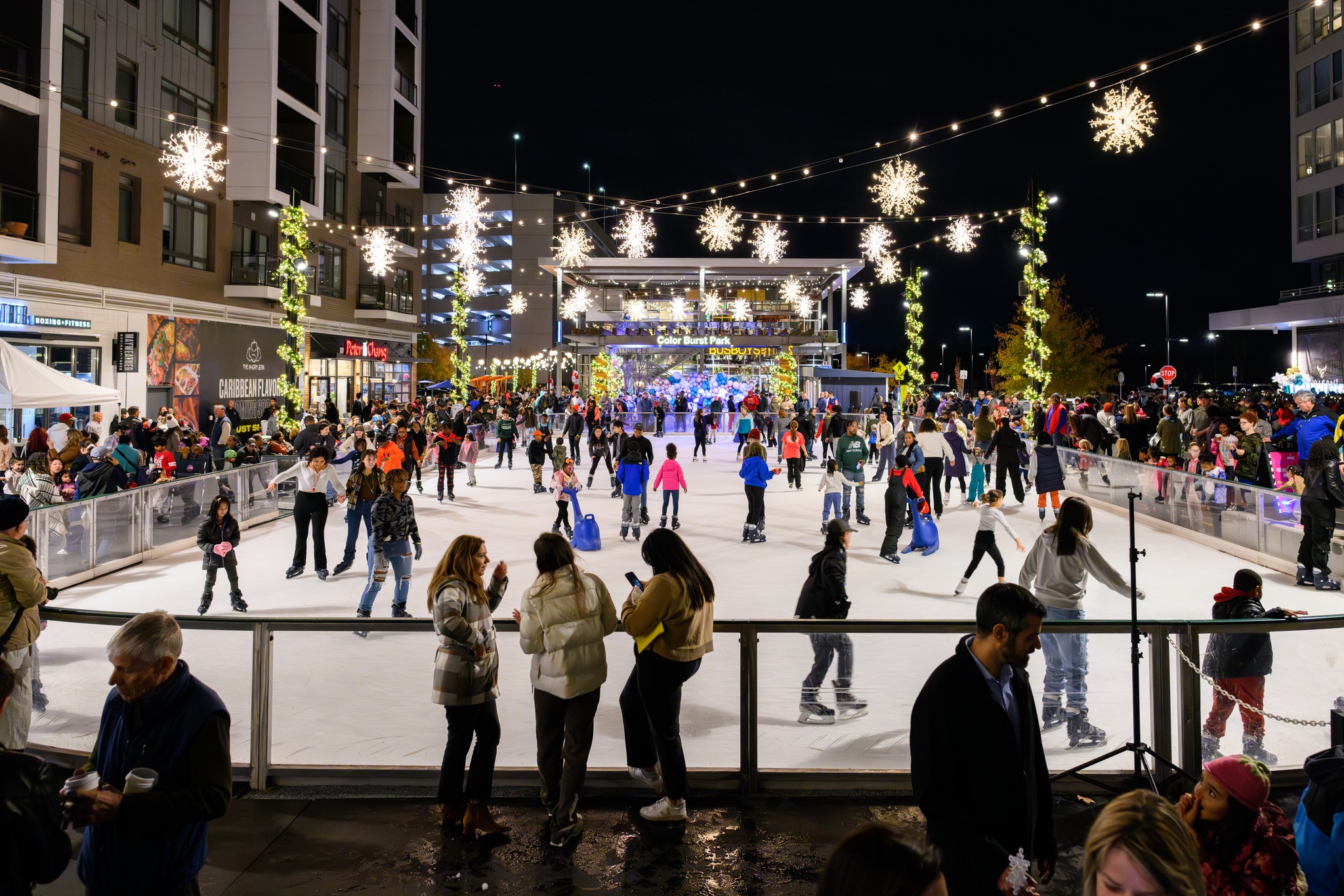 Color Burst Ice Rink at Merriweather District