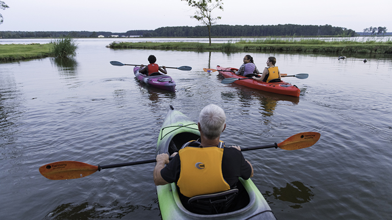 Kayakers at the Blackwater National Wildlife Refuge