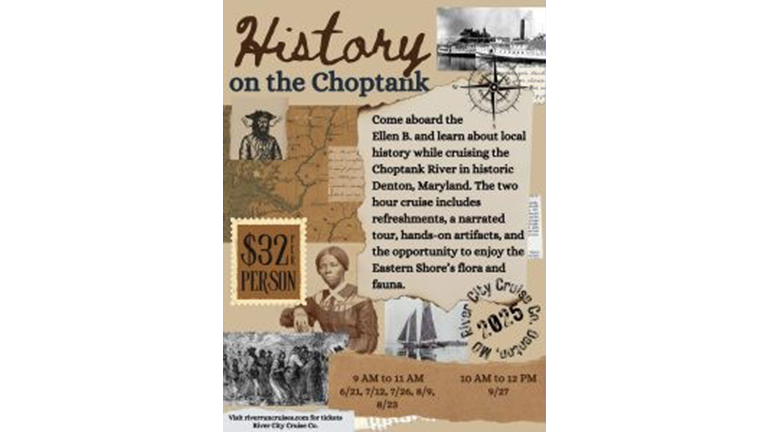 History on the Choptank River Cruise brochure