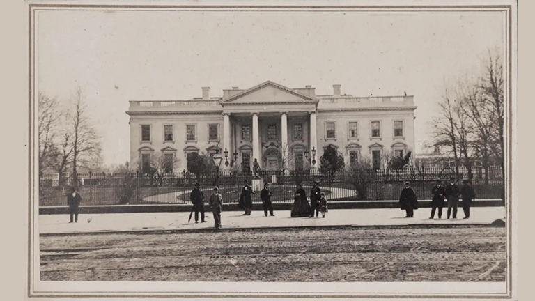 Outside Lincoln’s White House