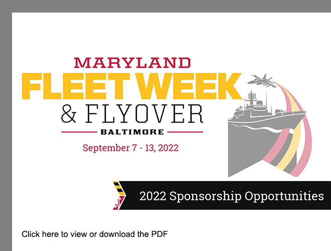 2022 Fleet Week Sponsorship Brochure Cover