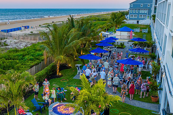 Seaside reception in Ocean City