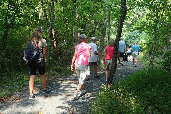 Smithsonian Environmental Research Center (SERC) on an outdoor walking tour.