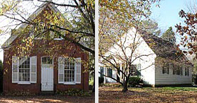 Third Haven Friends Meeting House, New and Old, Easton