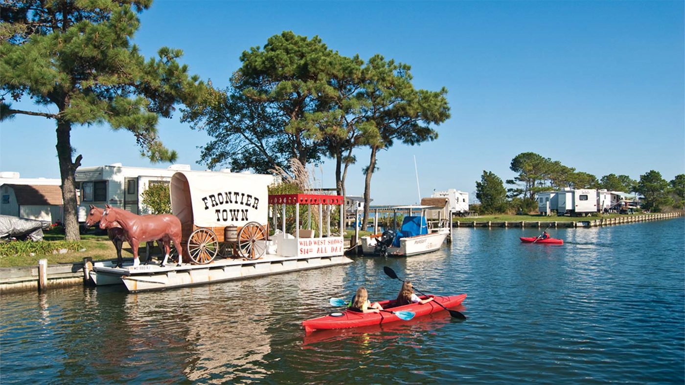 Kayaking by Frontier Town