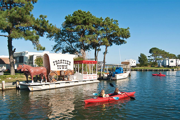 Kayaking by Frontier Town