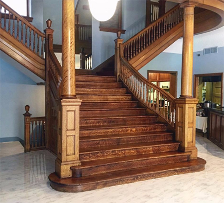 Gunter Hotel lobby staircase