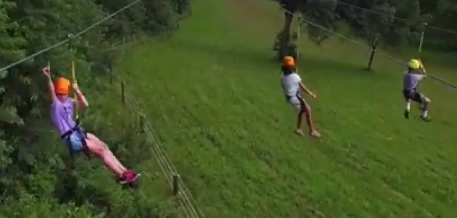 Ziplining at River Valley Ranch