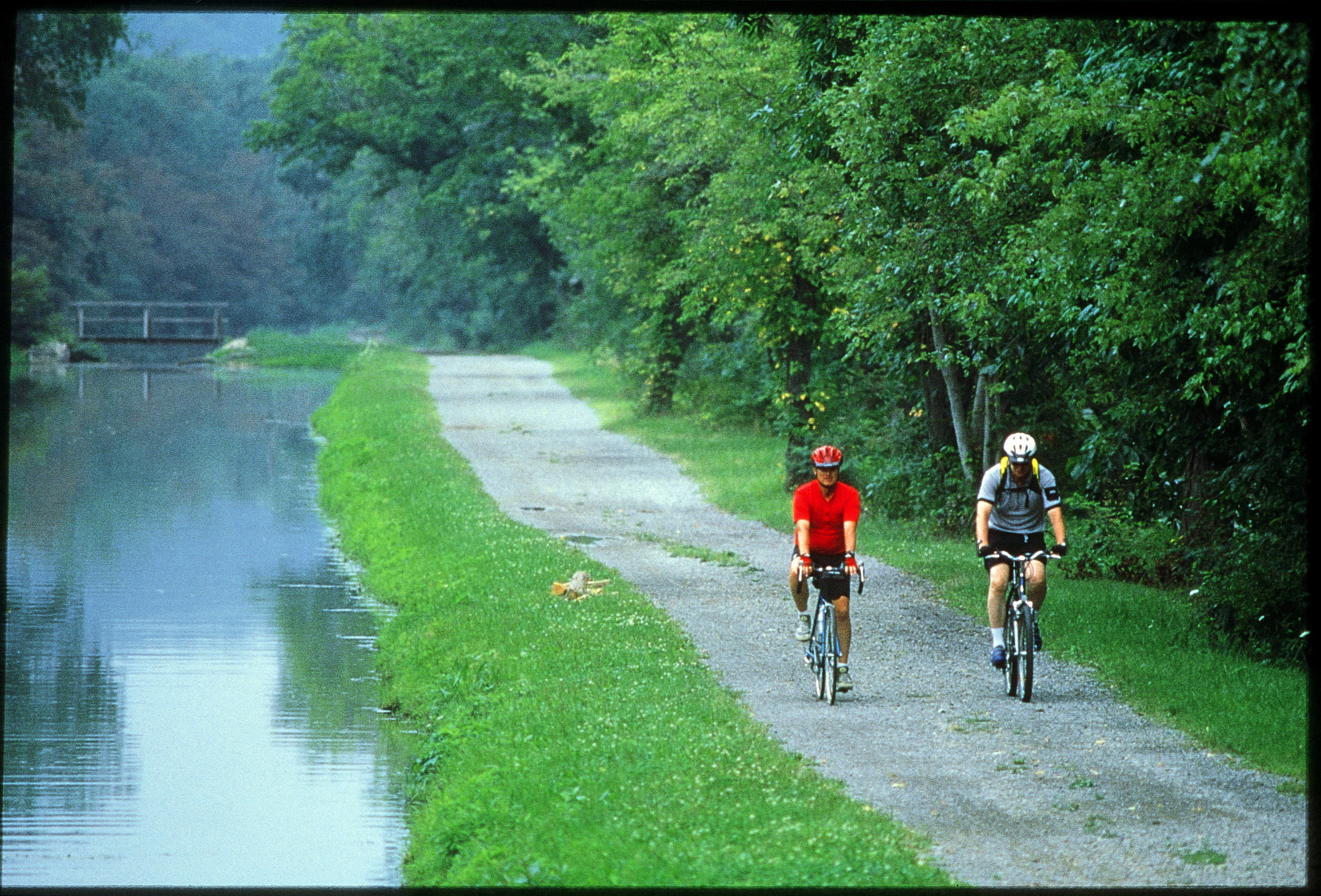 Bike the long stretches of trail along the C&O Towpath Trail, part of the Maryland Scenic Byways.