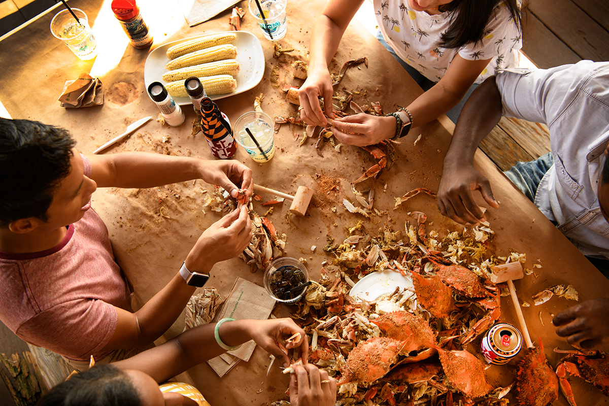 Enjoy a crab feast 