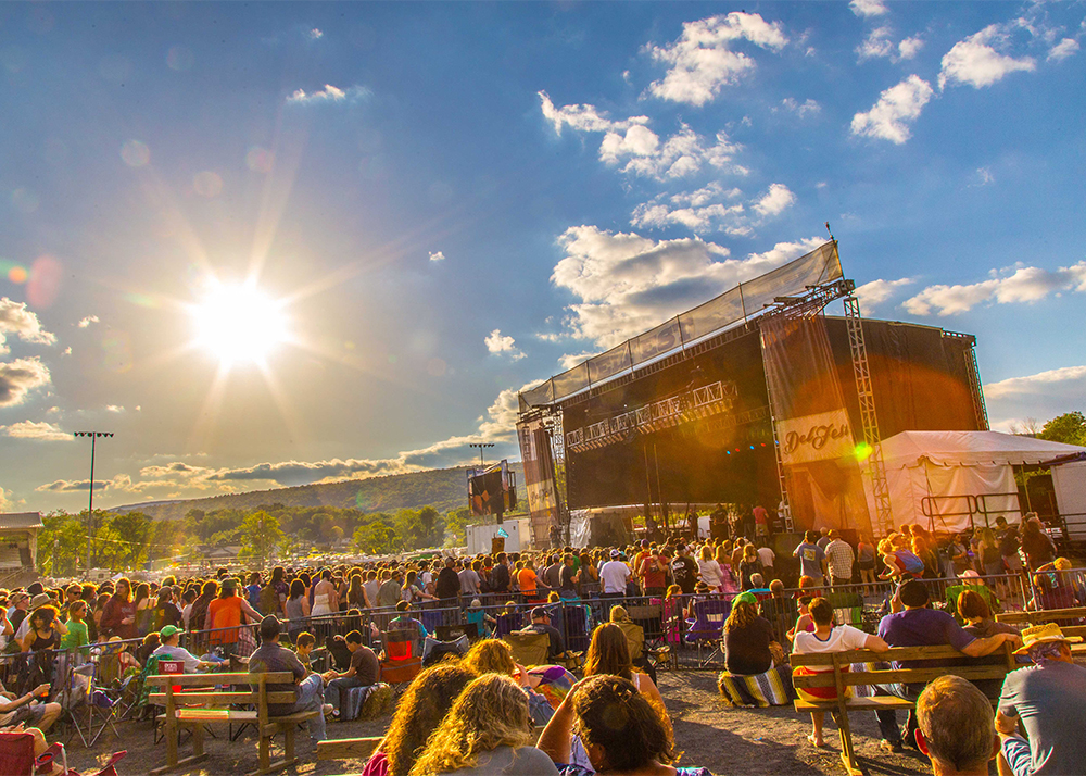 DelFest Crowds at Sunset