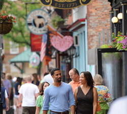 Couple walking and holding hands