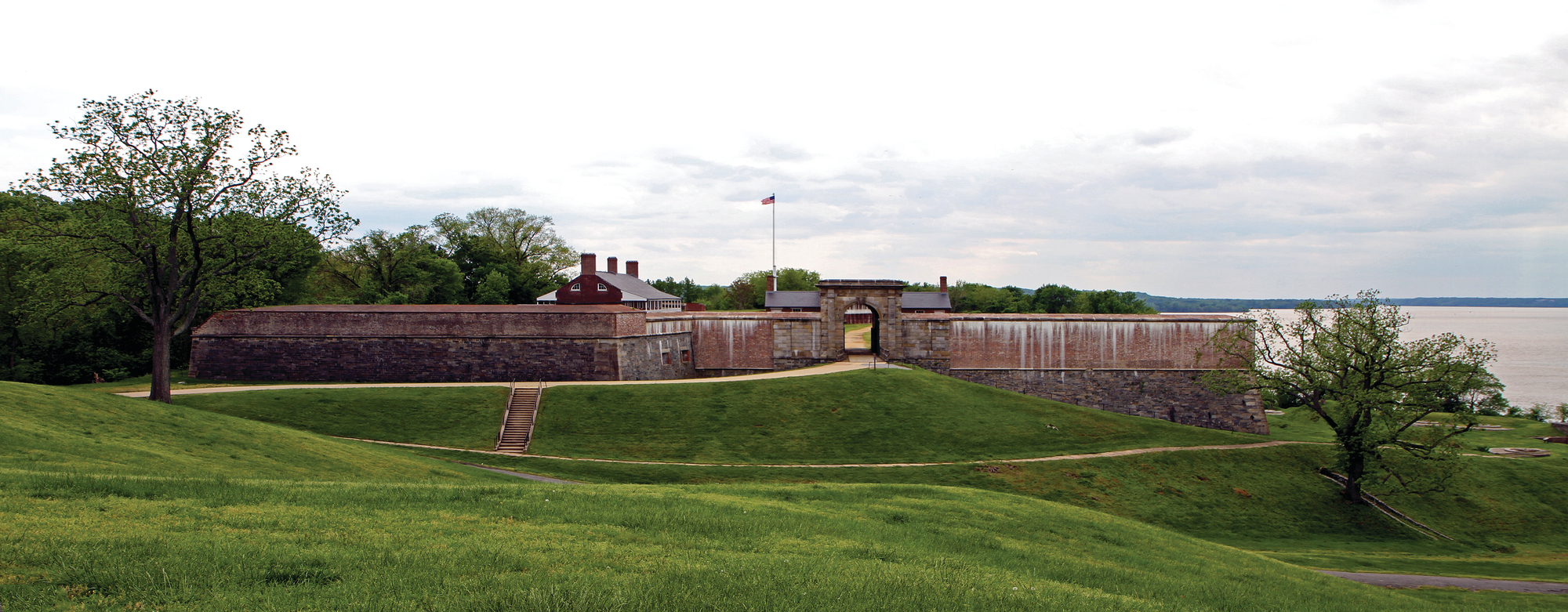 The original fort here was destroyed by its own garrison in the War of 1812 to prevent its capture.
