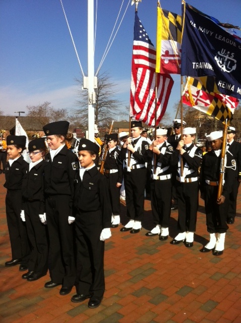 Children with flags