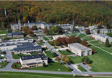 Mount St. Mary's Campus aerial 