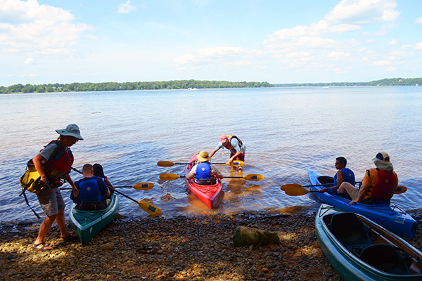 Kayaking at the Capt. John Smith Trail at Piscataway Park