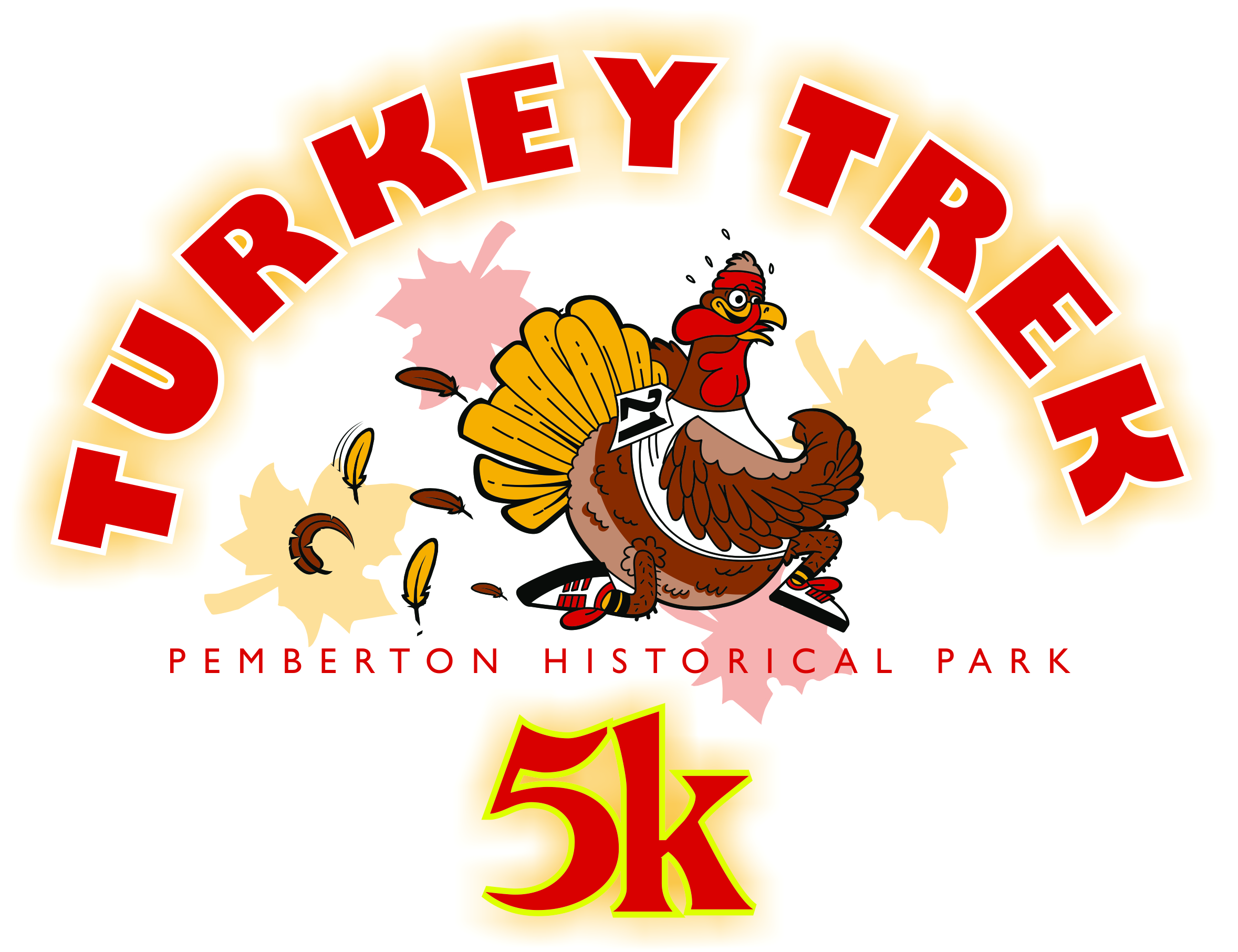 Turkey Trek 5 K at Pemberton Historical Park annual poster