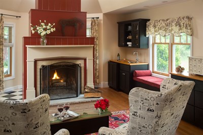 Marley's Cottage fireplace Photo