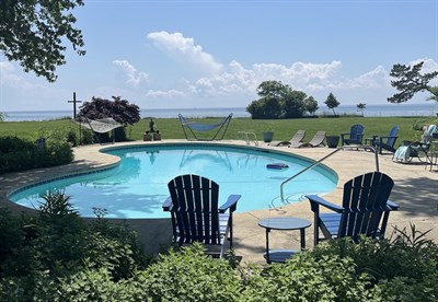 Our pool is open May-October to enjoy uninterrupted peace and quiet. Photo