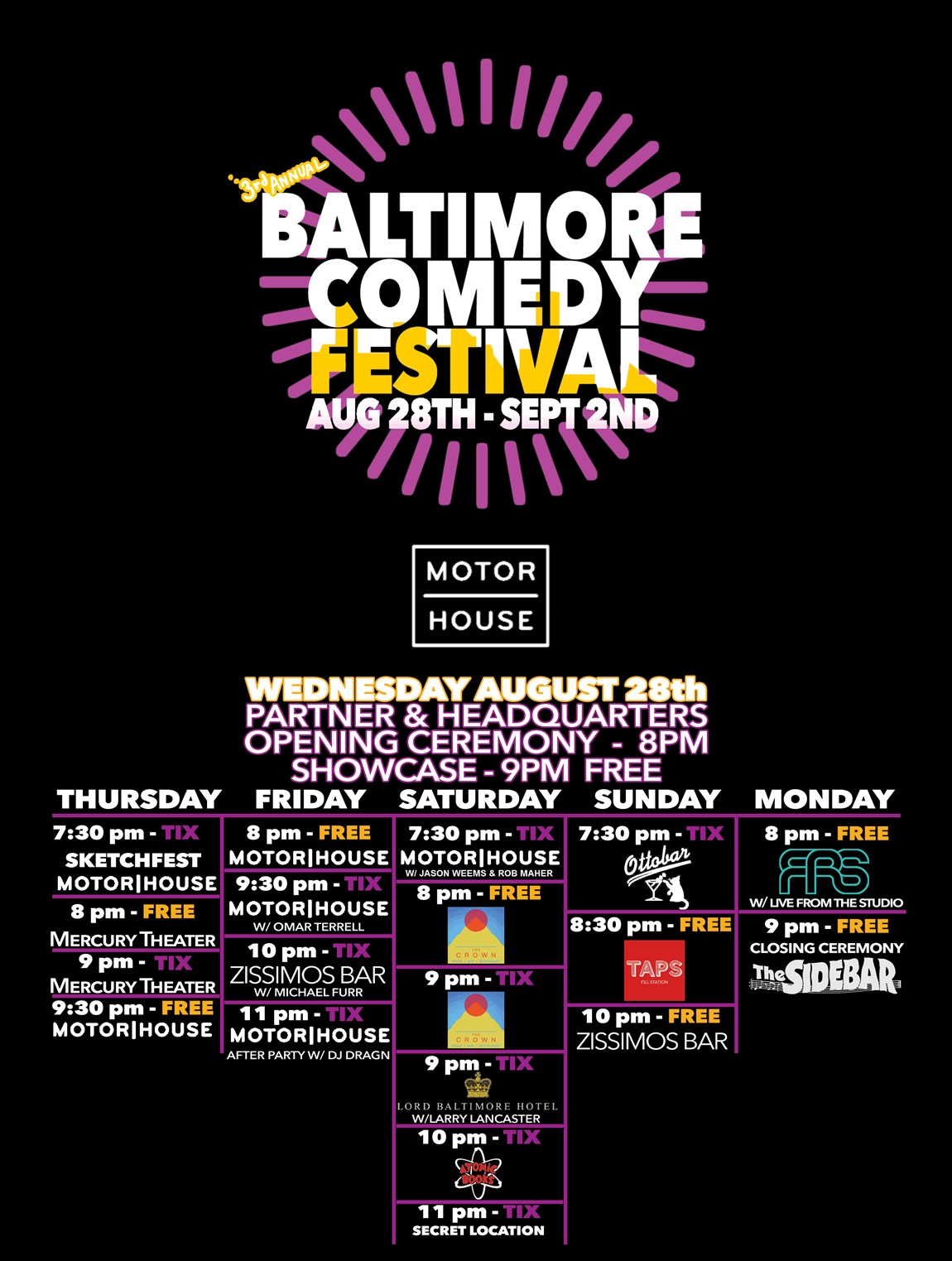 Baltimore Comedy Festival (3rd Annual)