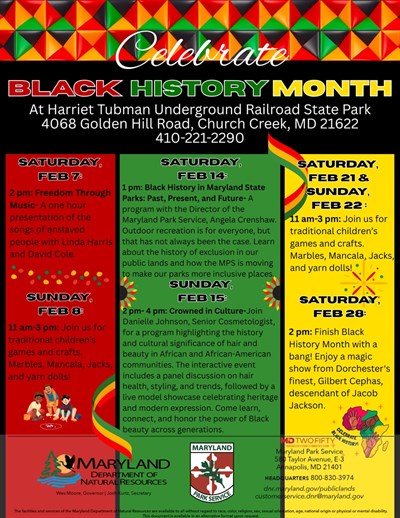 Black History Month Programming.  Photo