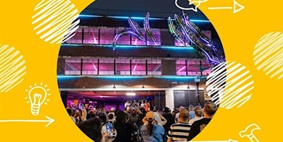 Inviting Light in Baltimore, art by Phaan Howng Photo