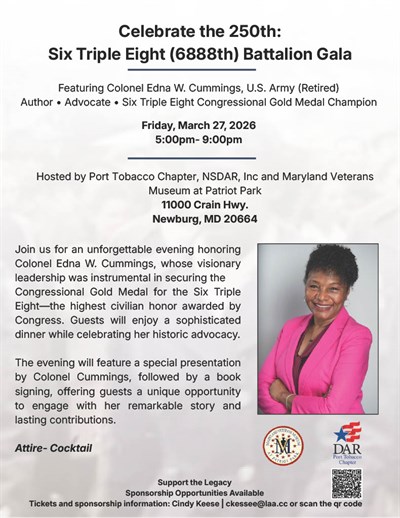 Flyer for event plus QR code to museum website. Photo