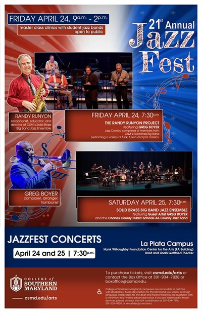 CSM 21st Annual JazzFest Poster Photo