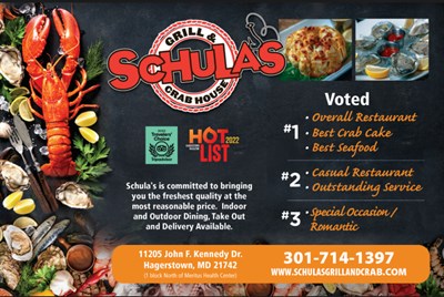 Awards and Crab Cake Photo