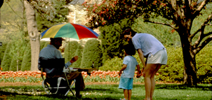 Visitors at garden photo Photo