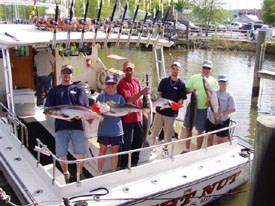 Charter boat passengers ready for a day on the Bay. Photo