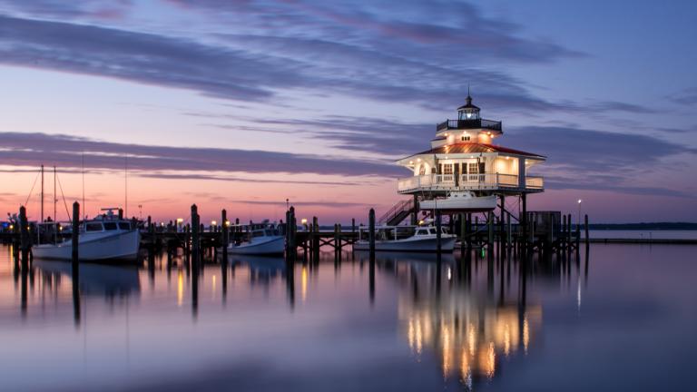 Choptank Lighthouse at Twilight