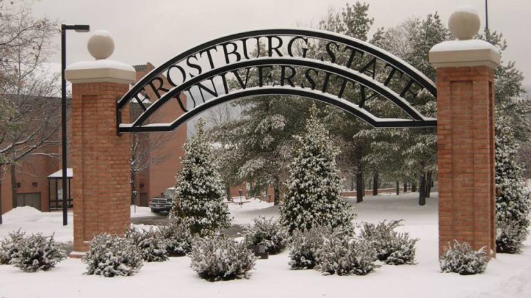 Frostburg University sign