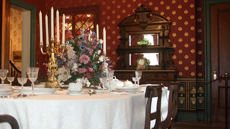 dining room of historic house