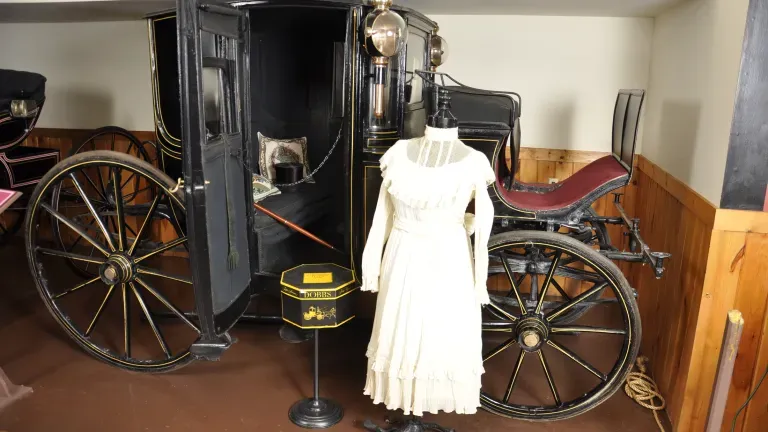 Antique car and dress