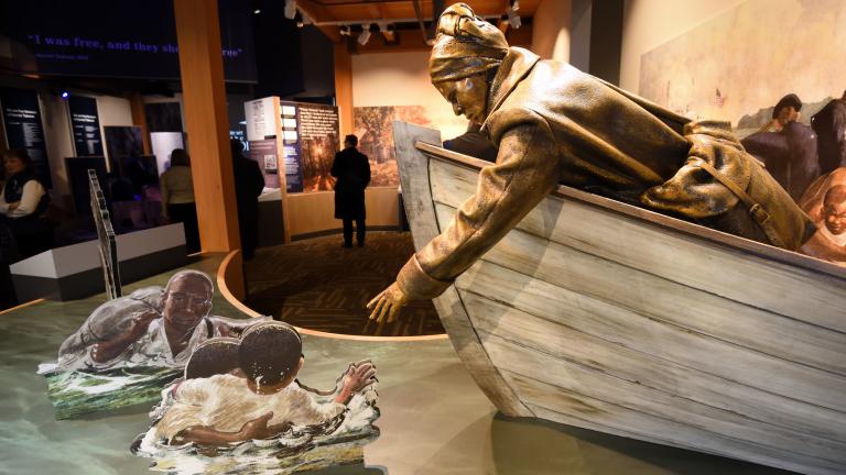 Harriet Tubman Boat Sculpture