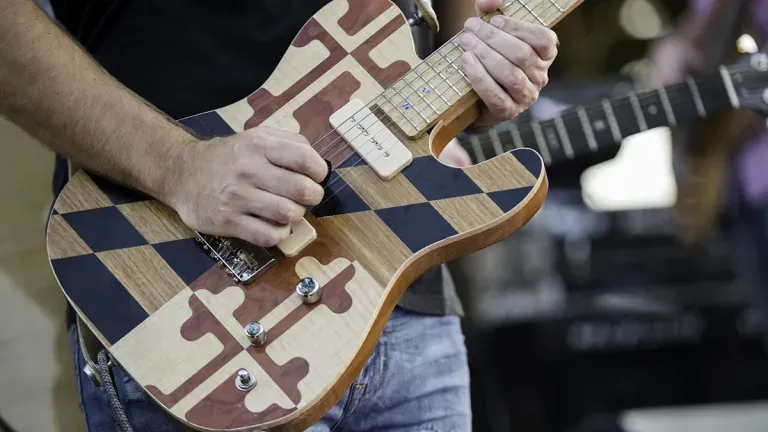 Maryland flag guitar