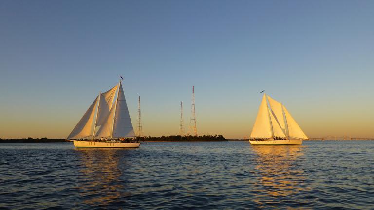 Schooner Woodwind at Sunset