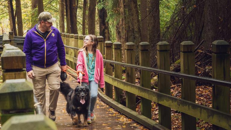 Family with Dog at Swallow Falls