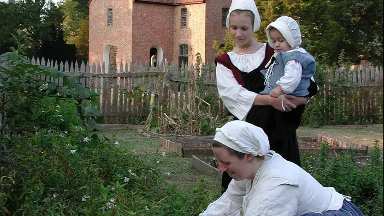 Historic St. Mary's City State House Garden with Interpreters