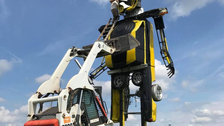 Transformer Sculpture at Winterbrook Farms, Thurmont